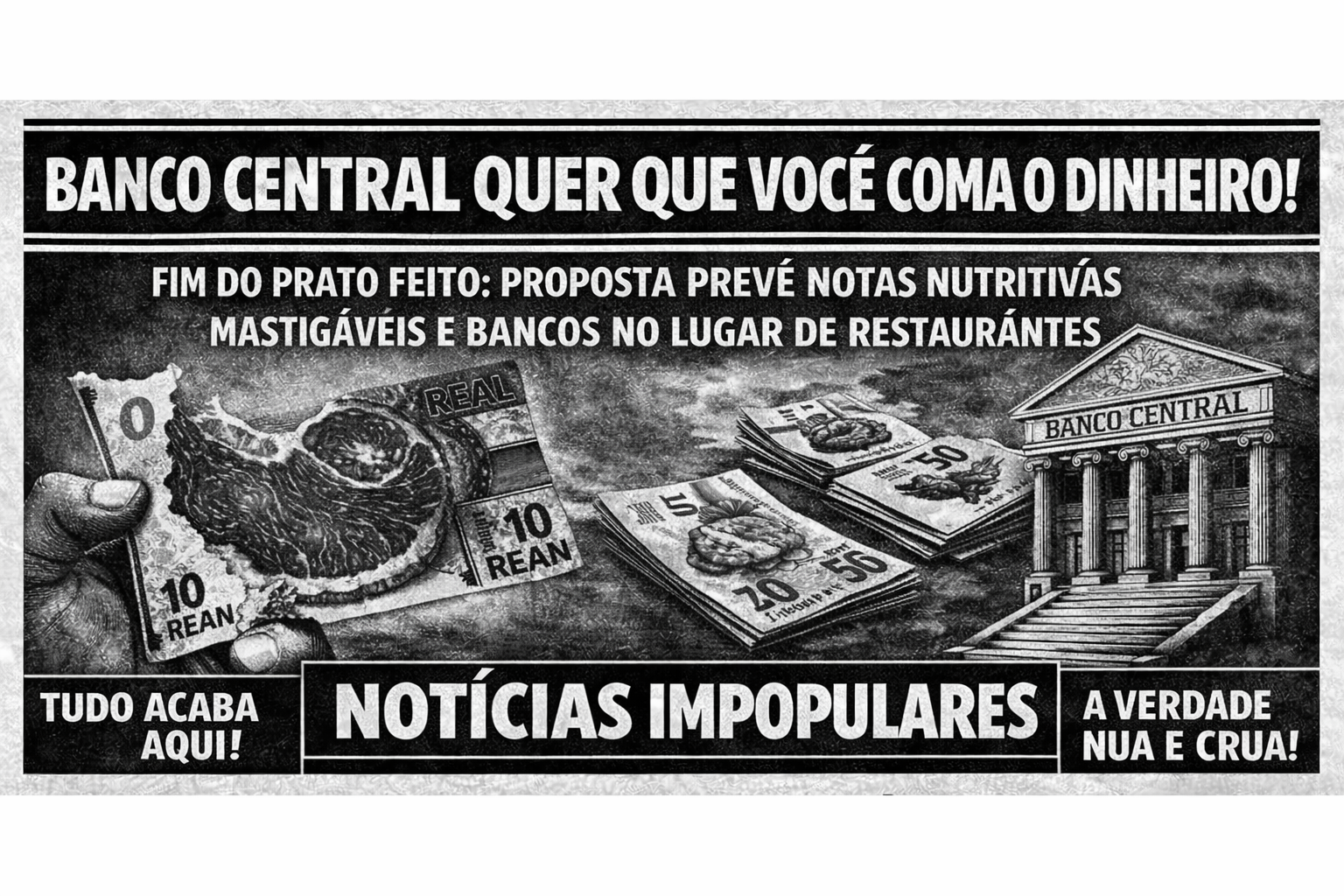 BANCO CENTRAL QUER QUE VOCÊ COMA O DINHEIRO