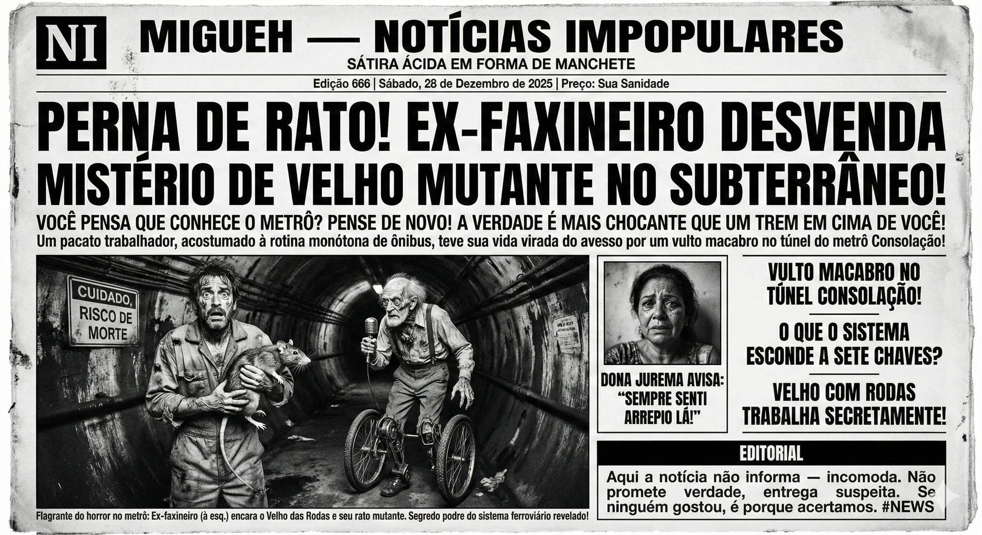 FANTASMA DO METRÔ VIVE ESCONDIDO SOB SÃO PAULO