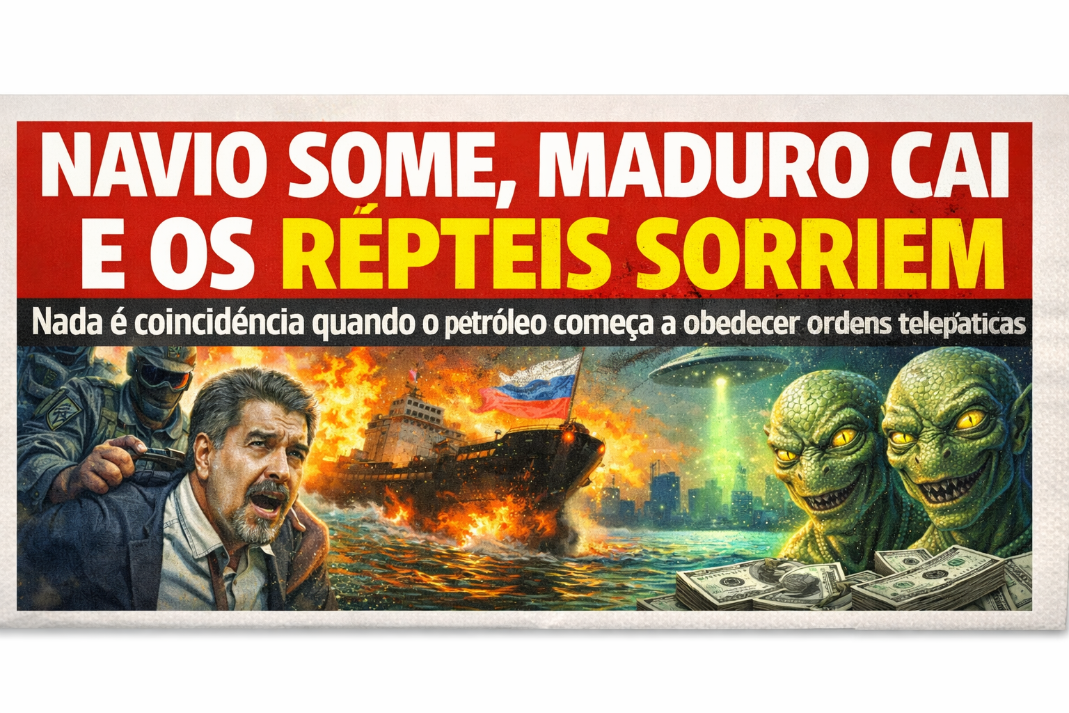 NAVIO SOME, MADURO CAI E OS RÉPTEIS SORRIEM