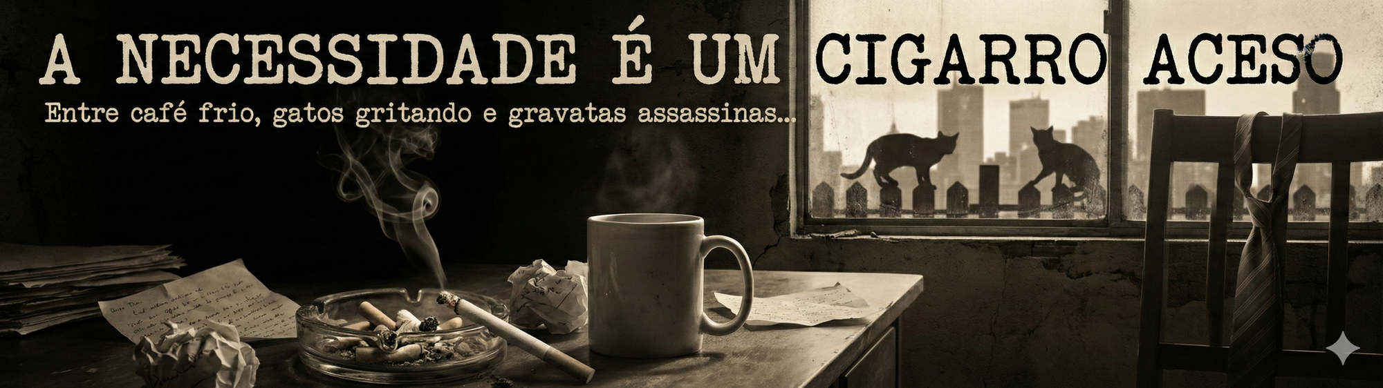 A NECESSIDADE É UM CIGARRO ACESO